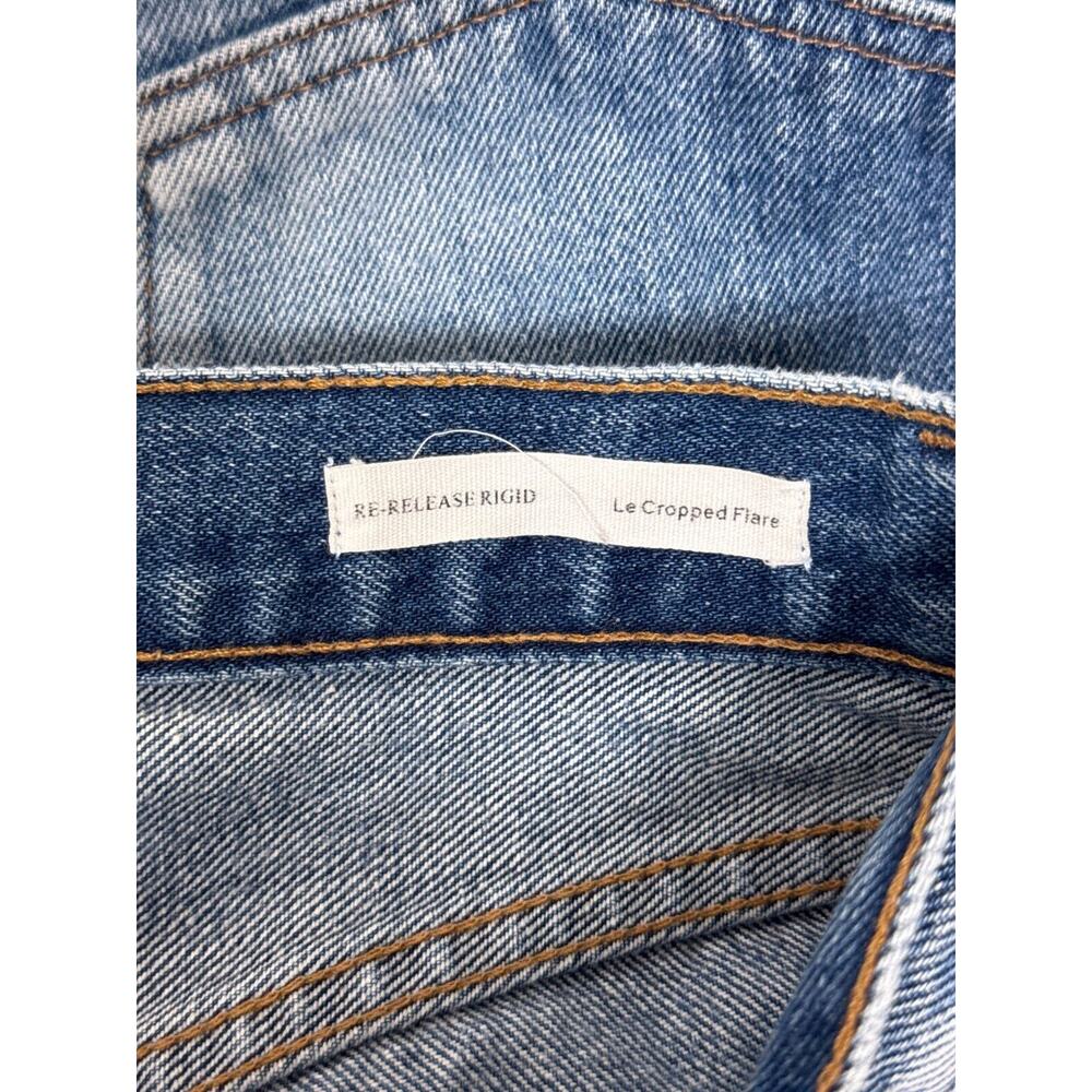 Frame Jeans Womens Re-Release Rigid Le Cropped Flare Jagger Sz 26 - Picture 9 of 11